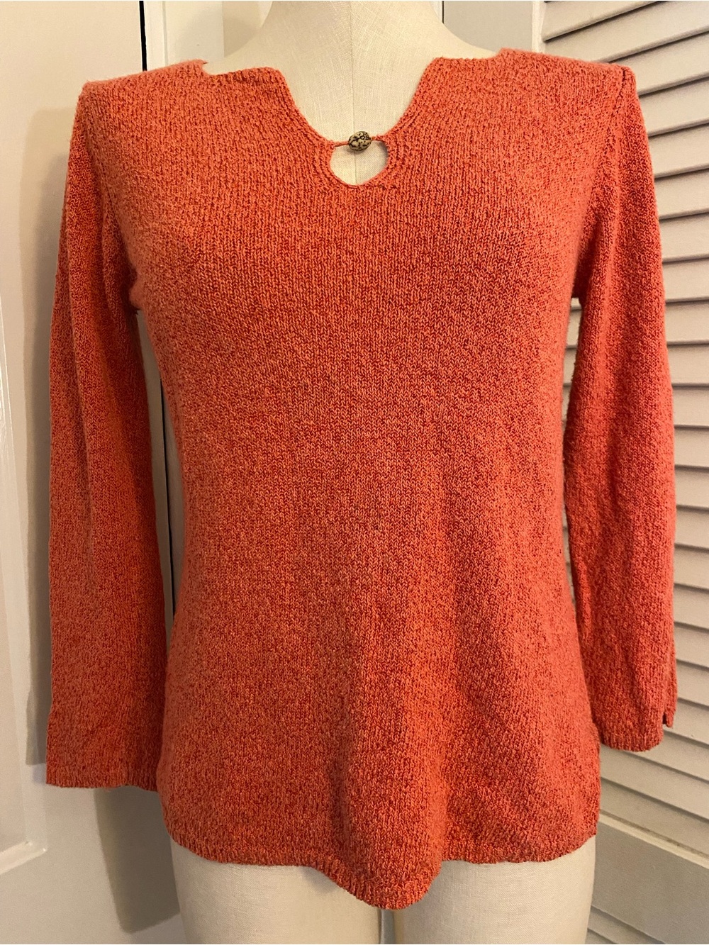 Vintage 90’s/ Y2K “Susan Bristol” Cozy Coral  Women's Sweater- Size Small